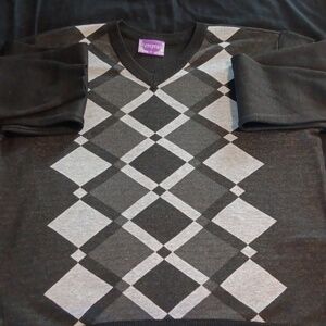 Men's Empra V-neck argyle sweater